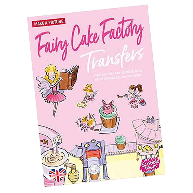 Scribble Down - Fairy Cake Factory Rub-Down Transfer | Buy at Best ...