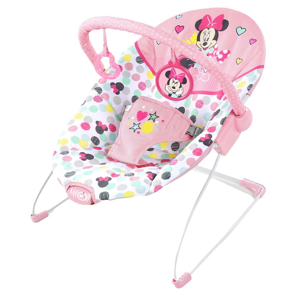 Bright Starts Bounce Bounce Baby 2-in-1 Activity Center Jumper & Table -  Playful Palms Pink, 6 Months and up 