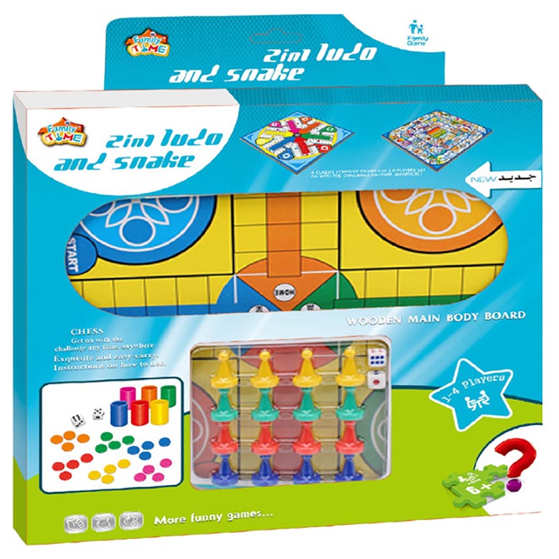 Family Center - Family Time Wooden Snakes & Ludo Board Game | Buy at ...