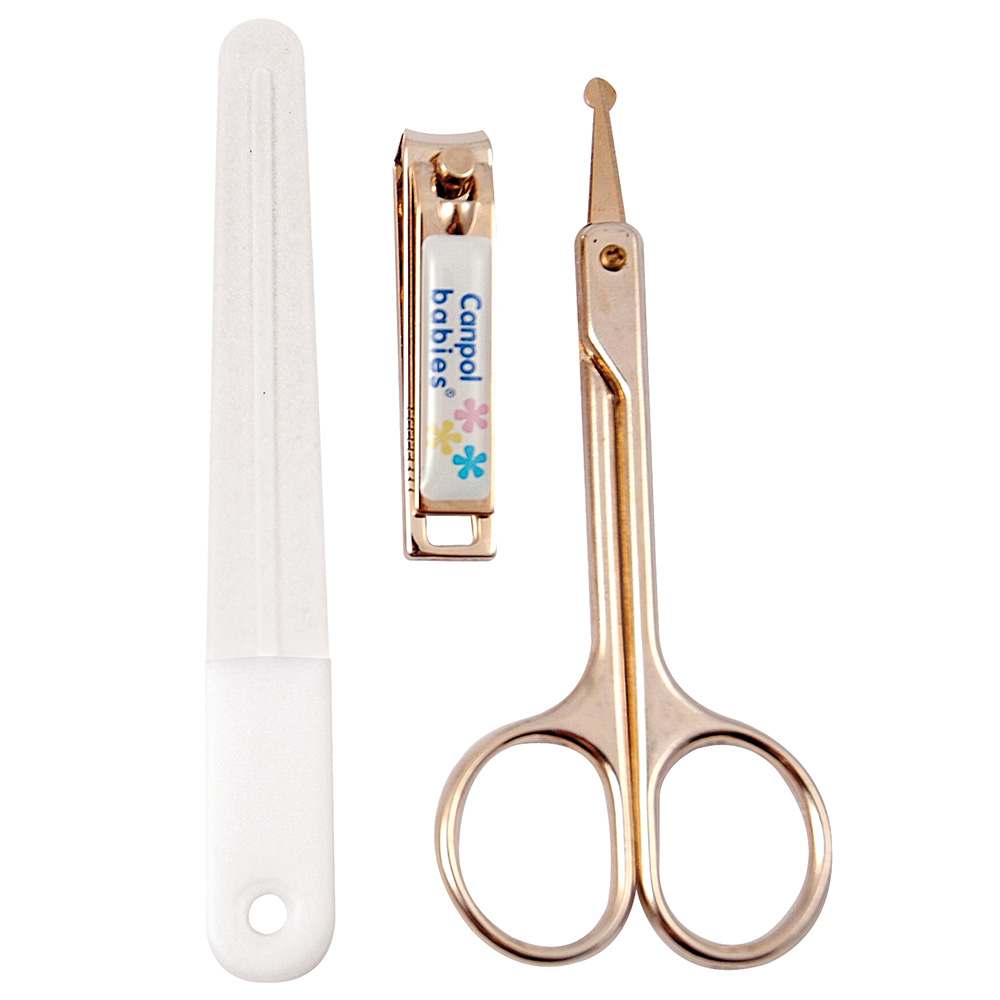 Canpol - Scissors + Nail Clipper + Nail File - White