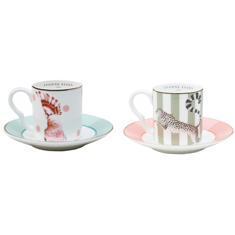 Ellen Yvonne espresso cups and saucers are just so cute! Aren't