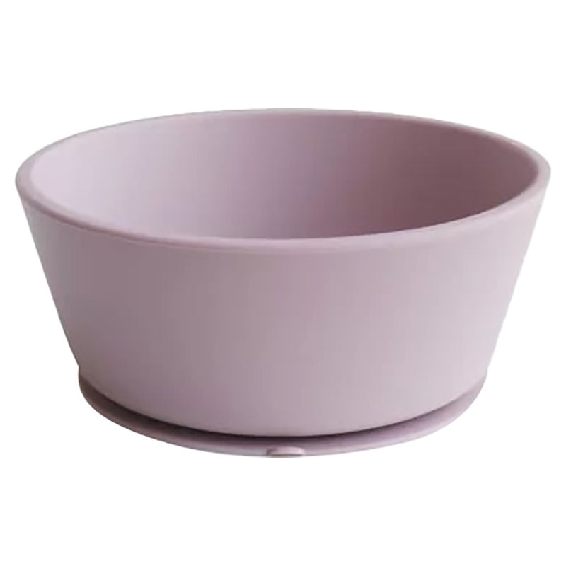 Mushie Round Bowl Dinnerware Set | Soft Lilac