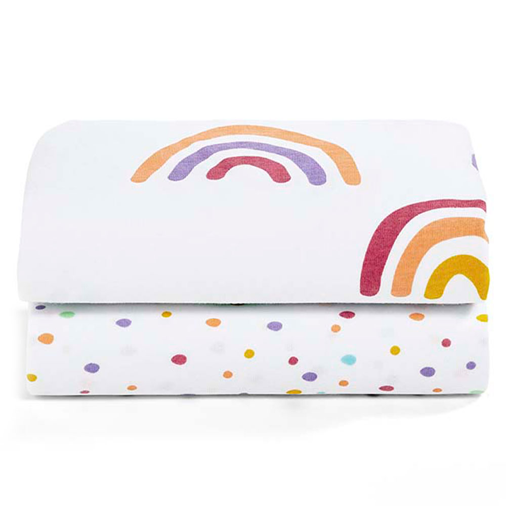 Snuz SnuzPod Crib Fitted Sheets Pack of 2 Colour Rainbow Buy at