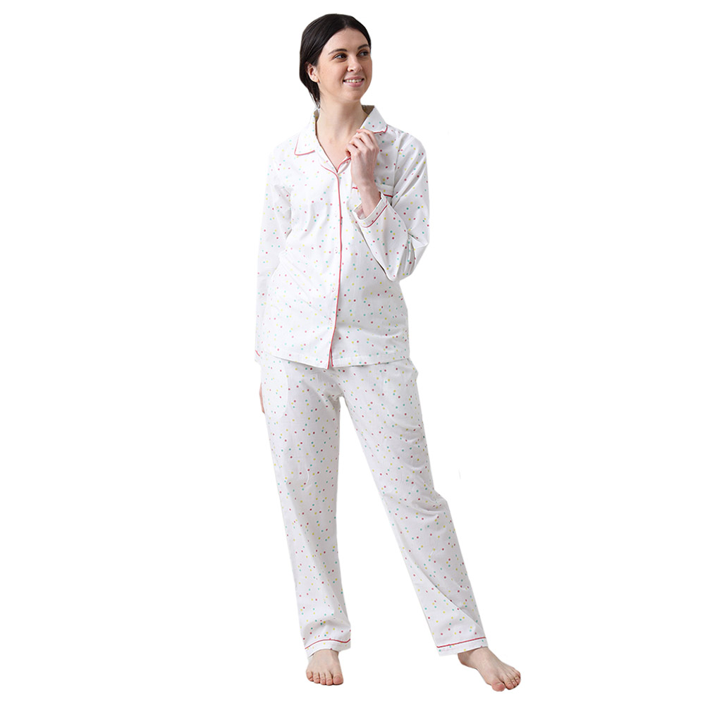 Women Red Hearts Pajama Set