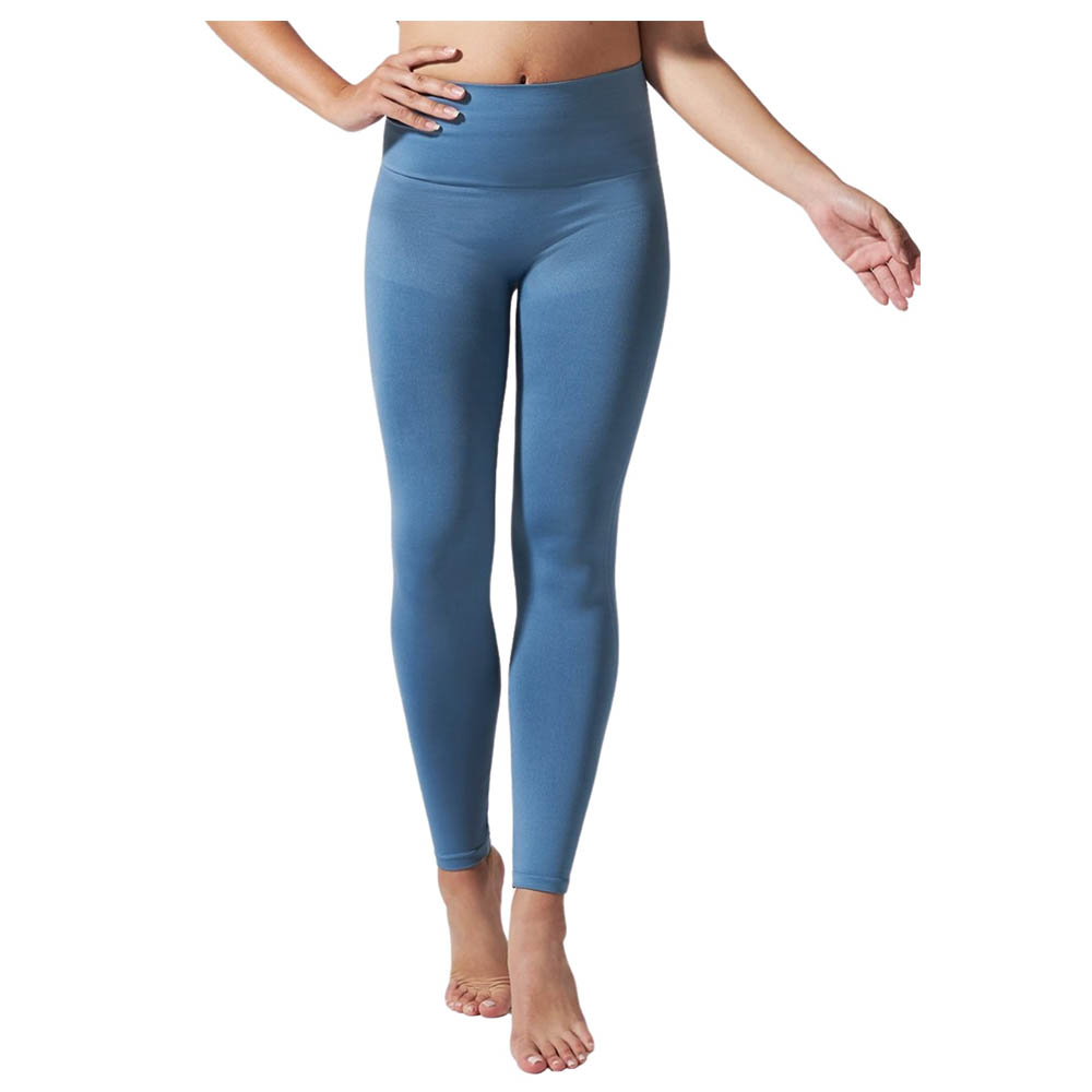 Blanqi Everyday Maternity Belly Support Leggings In Oil Blue