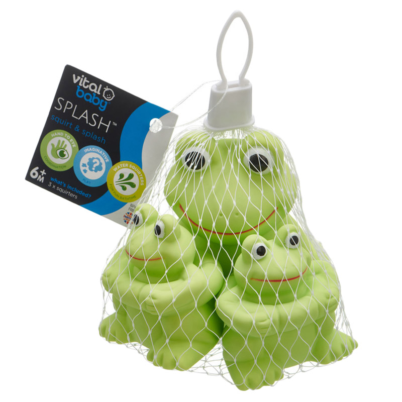 Vital Baby - Splash Squirt & Splash - Ducks & Frogs - Pack of 3