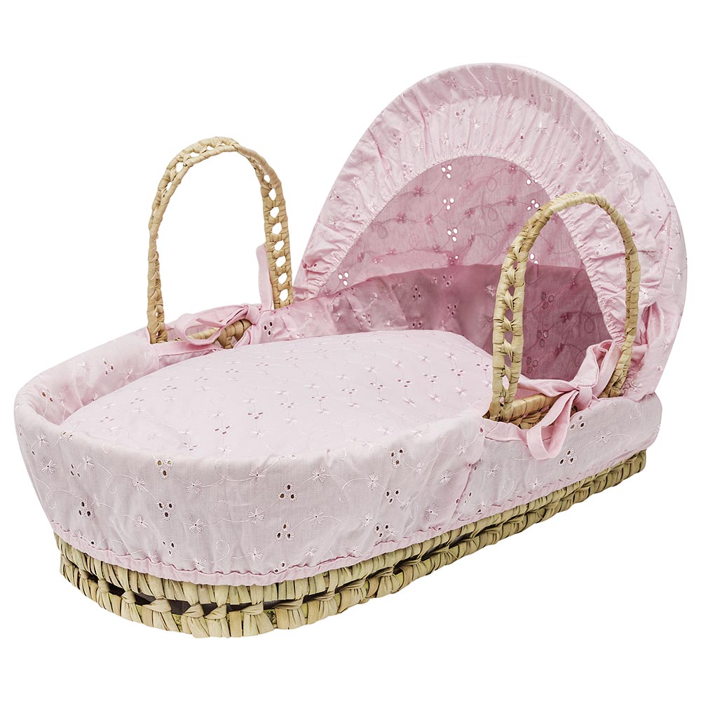 Pink dimple 2024 moses basket