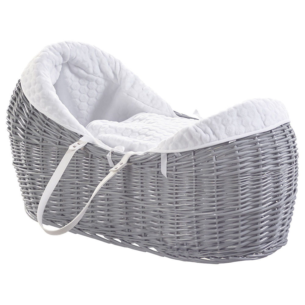 Gray cheap moses basket