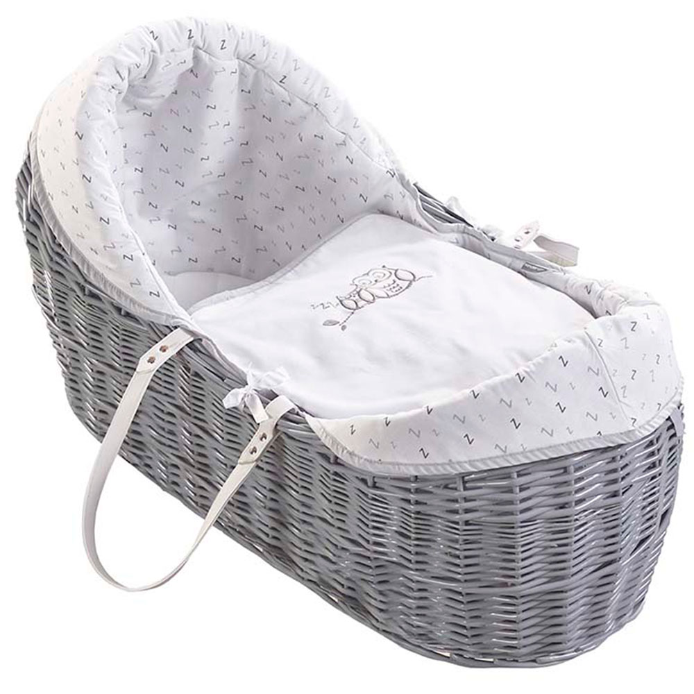 Kinder valley grey hot sale wicker moses basket