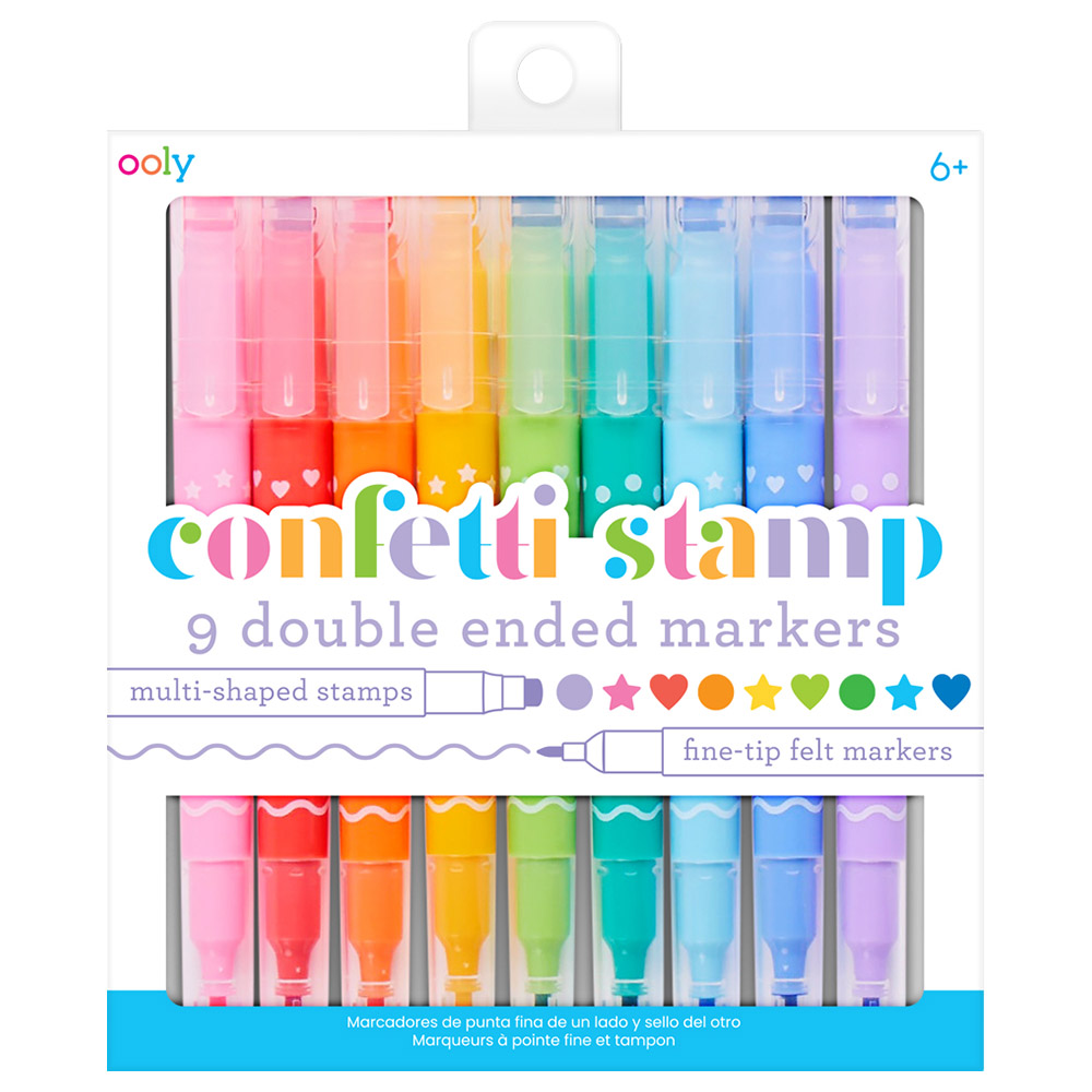 Ooly Double-Sided Markers - 8 Pcs - Pastel Liners Dual Tip Marke