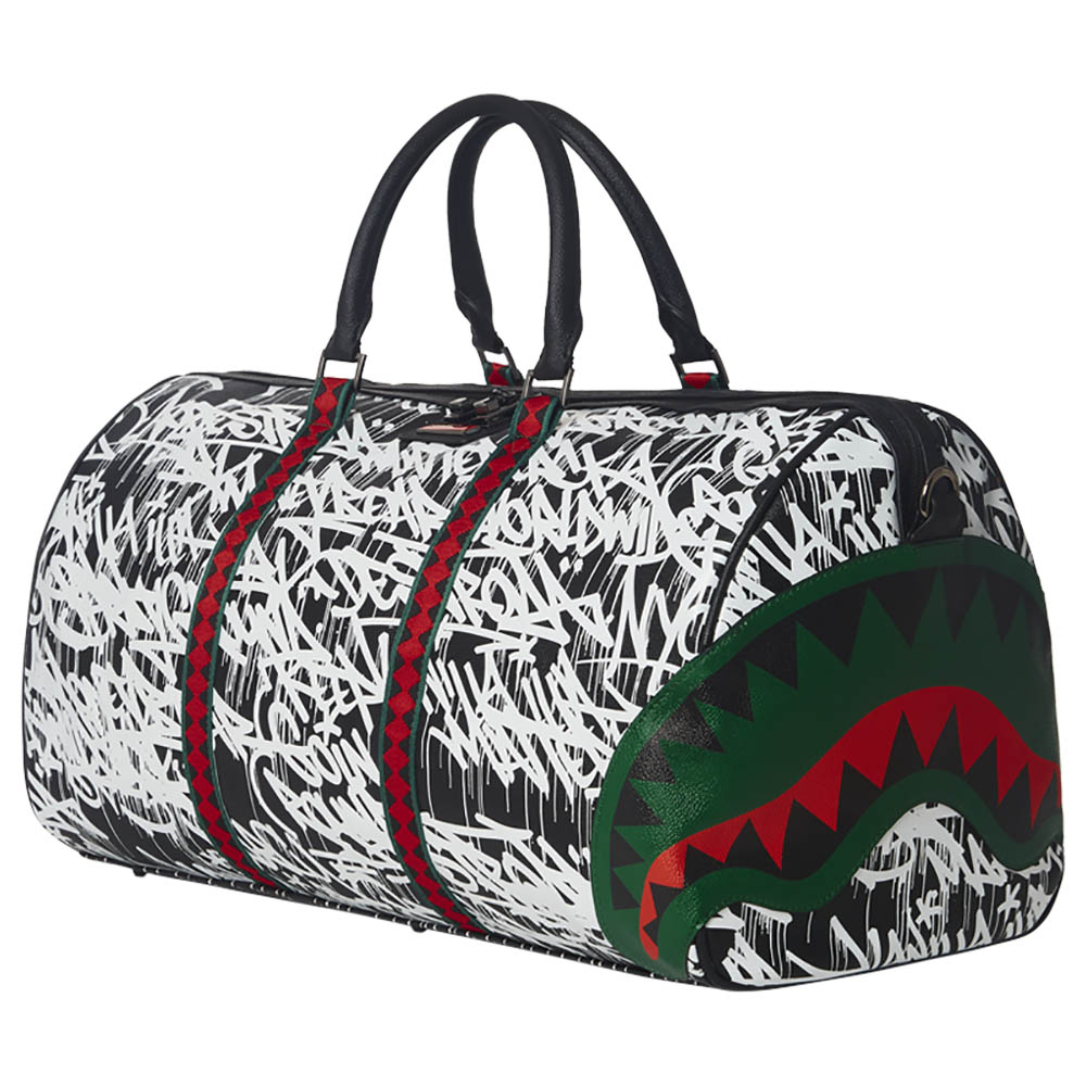 Sprayground Scribble Shark Emperor Duffle Buy at Best Price