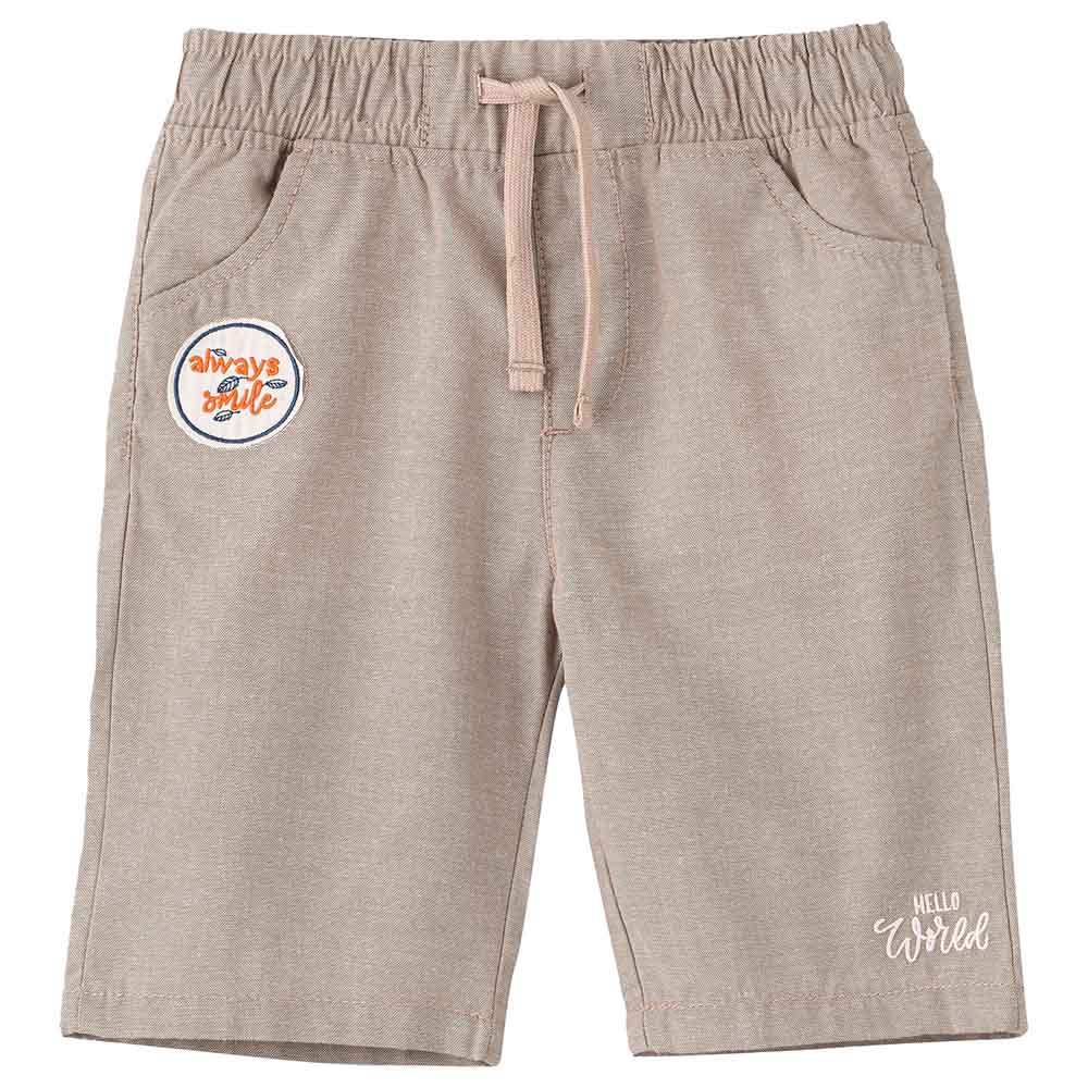 Jam Woven Shorts With Embroidery Patch Grey Buy at Best