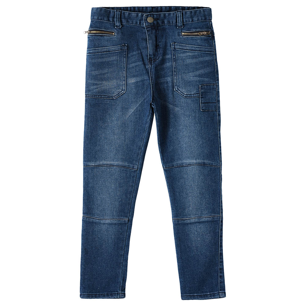 Jam - Boys Woven Denim Jeans W/Zipper Pocket - Blue