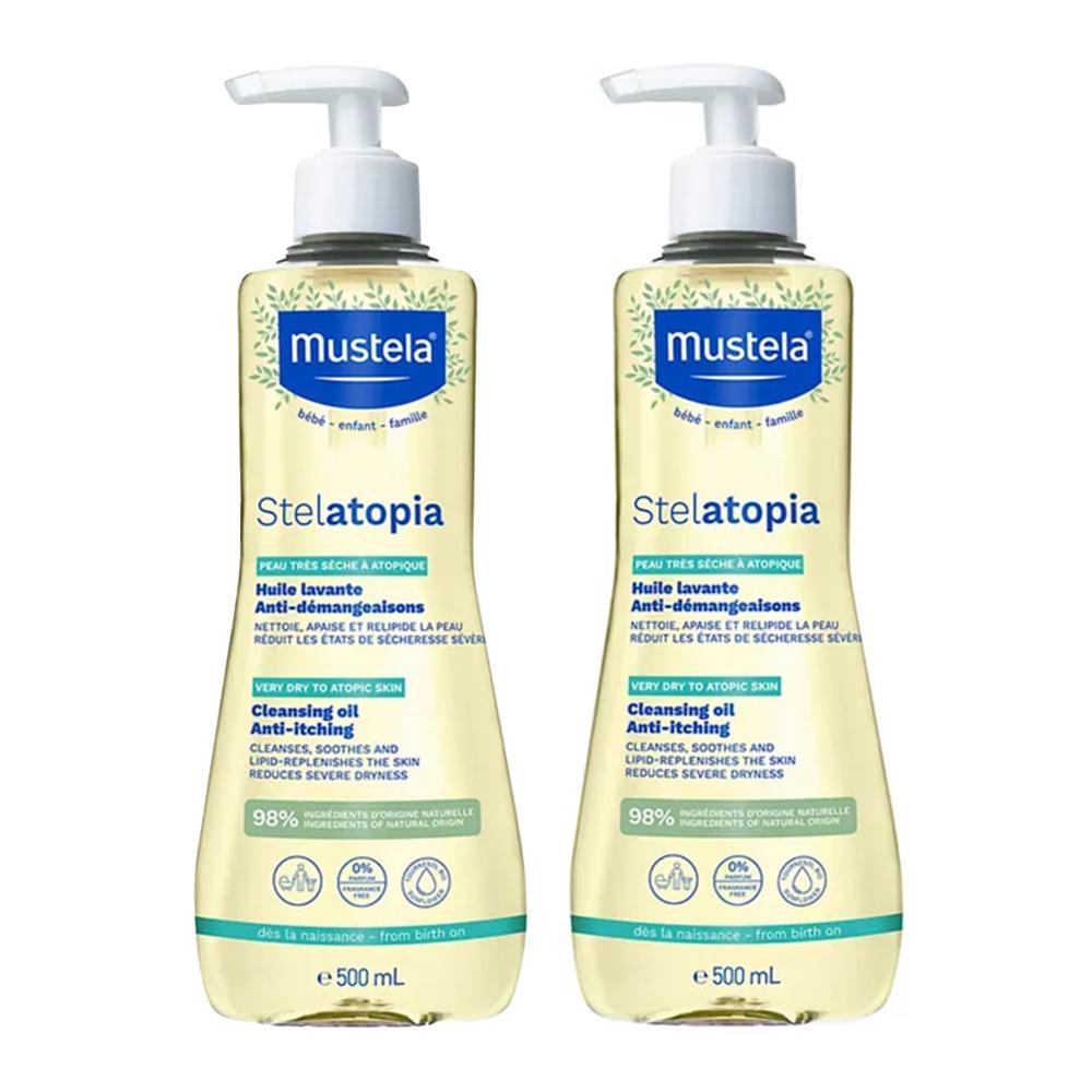 Mustela Baby Nourishing Dry Skin Cleansing Gel with Cold Cream For Hair &  Body, 2 packs 