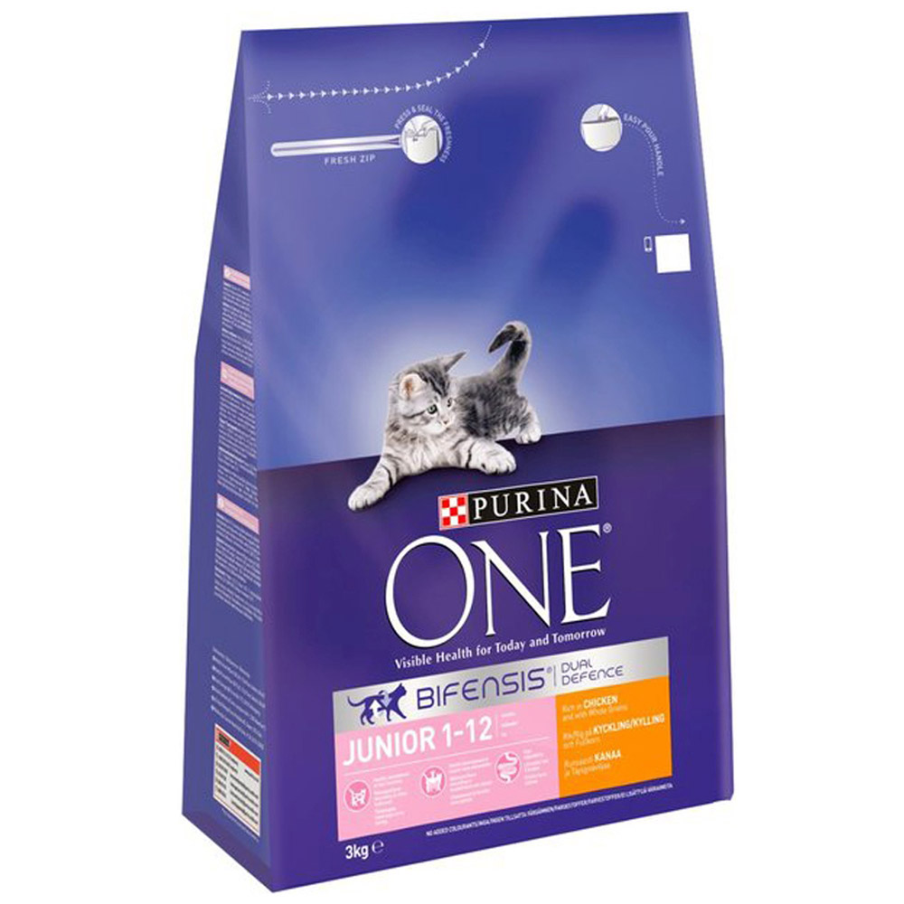 Purina one junior cat food best sale