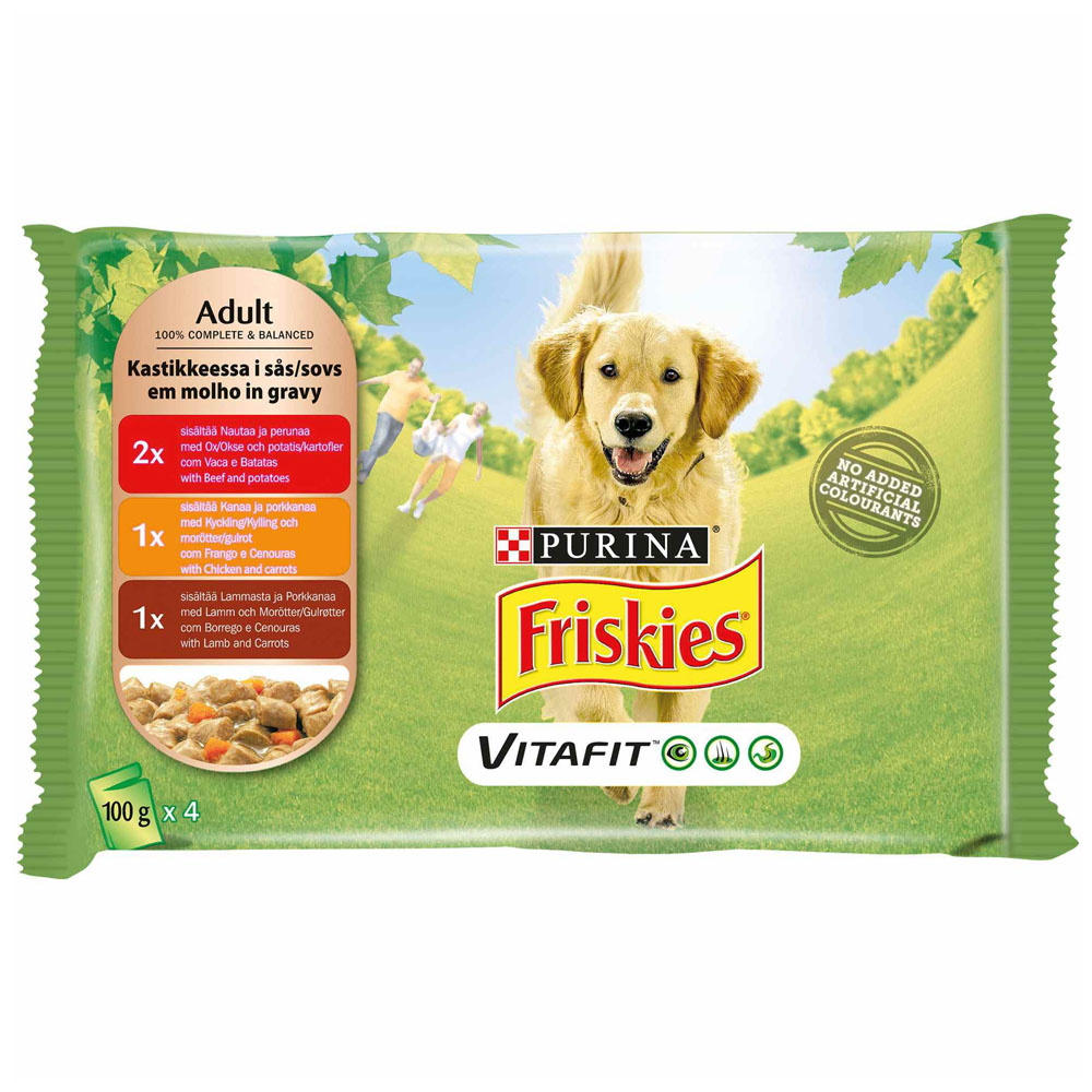 Purina Friskies Vita Fit Dog Food 100g x 4 Buy at Best Price from Mumzworld