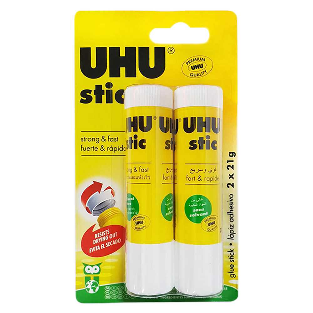 UHU - Glue Stick 2x21g  Buy at Best Price from Mumzworld