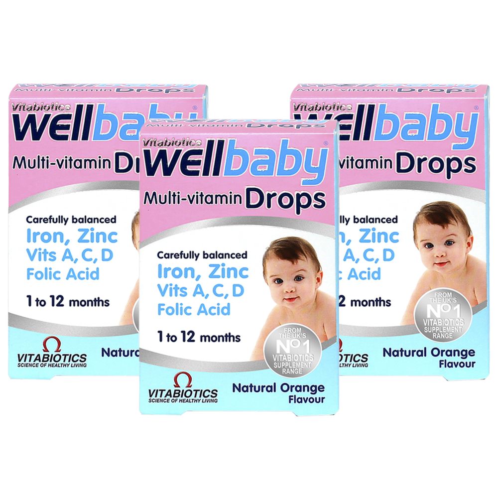 Vitabiotics - Wellbaby Multi-Vitamin Drops 30 Ml Pack Of 3 | Buy At ...