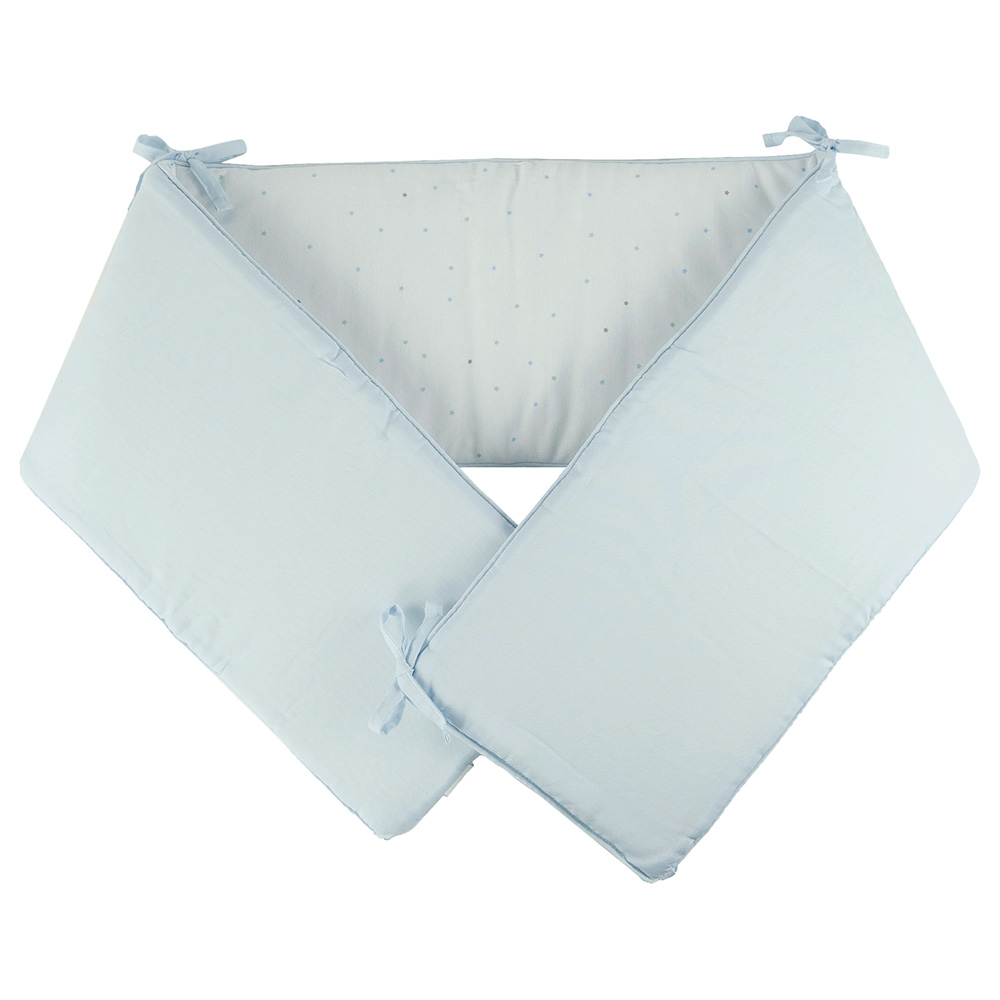 Bumble Bird Double Sided Crib Bumper Blue Exclusive