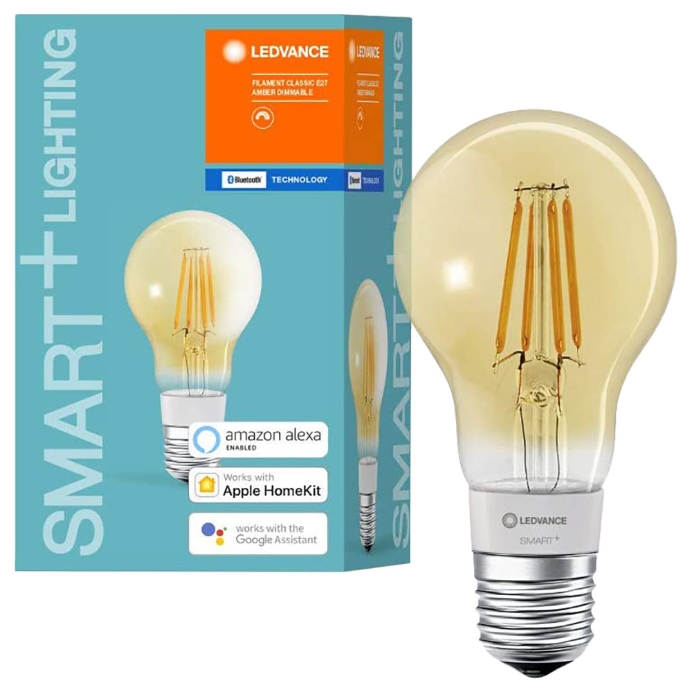 LEDVANCE LED Smart HomeKit Filament A60, E27 5,5 watts dimmable