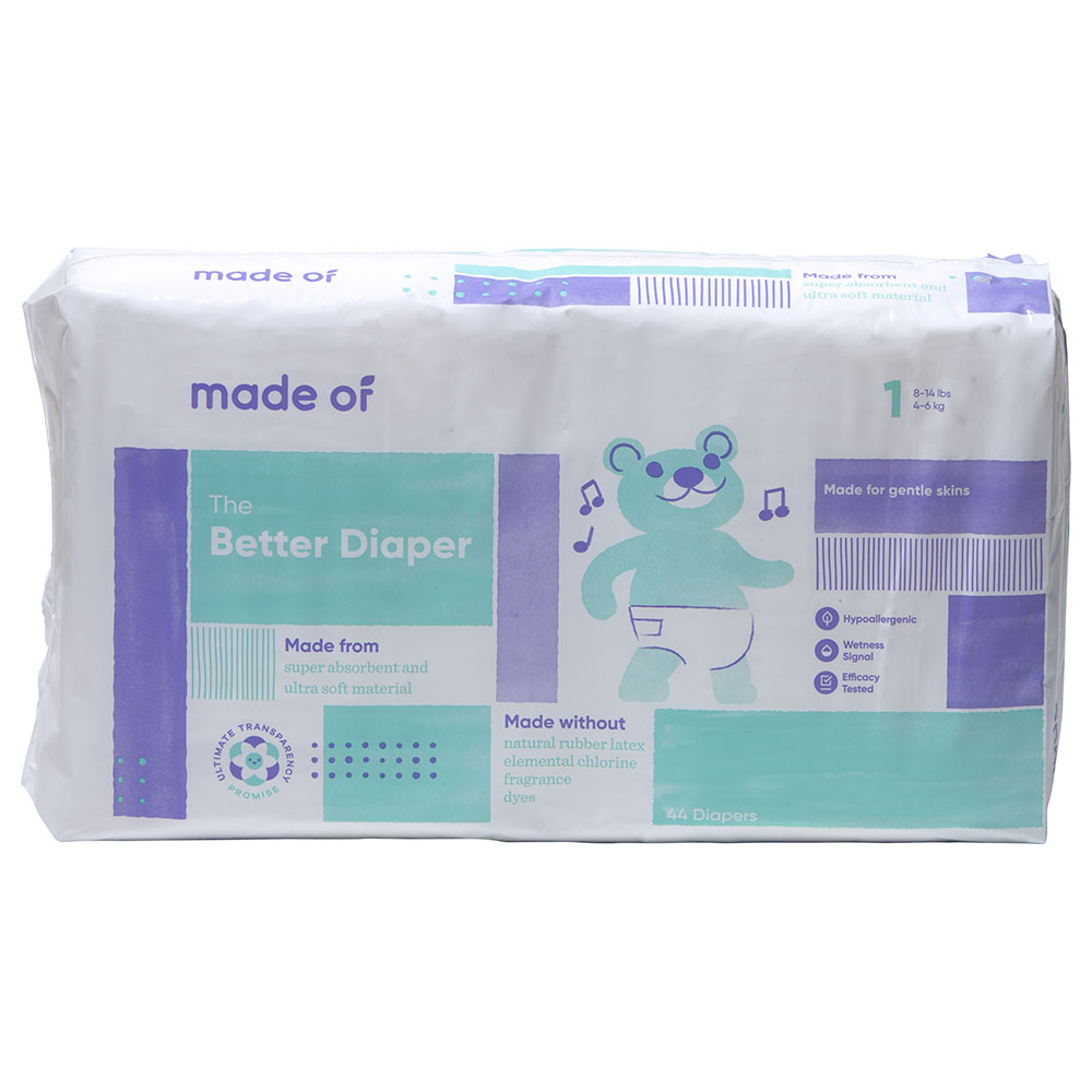 Size 6 Ultra-Absorbent Natural Baby Diapers