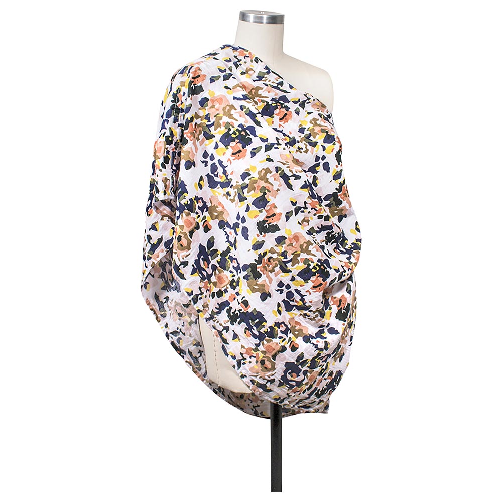 Bebe au Lait Nursing Scarf Classic Muslin Print Indigo Buy