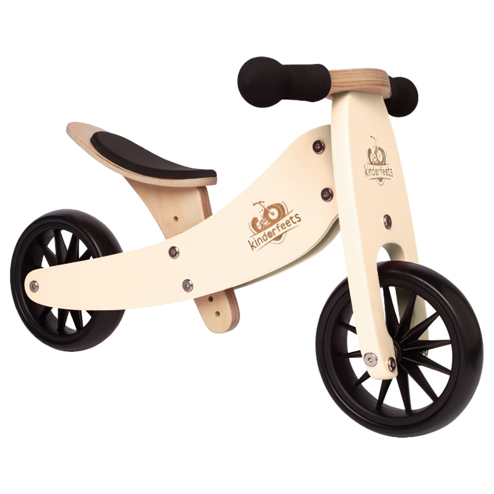 Kinderfeets 2 in 1 Tiny Tot Tricycle Balance Bike Cream