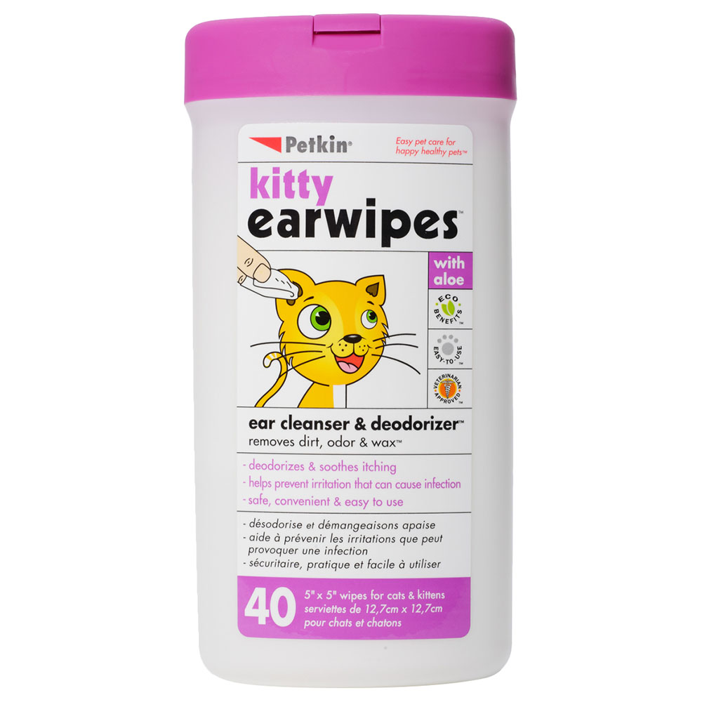 Petkin Kitty Ear Wipes 40pcs Buy at Best Price from Mumzworld