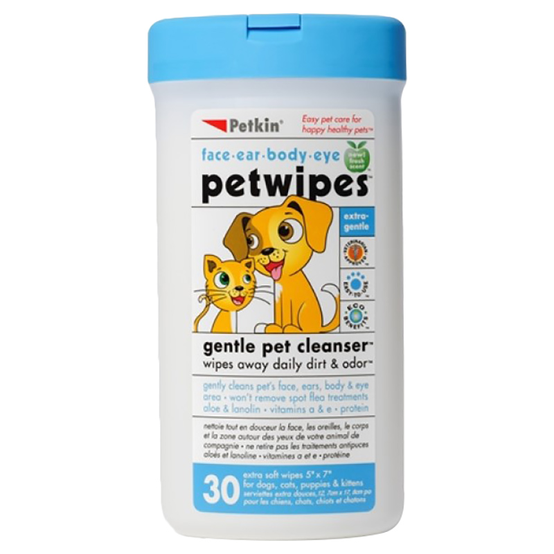 Petkin shop kitty wipes