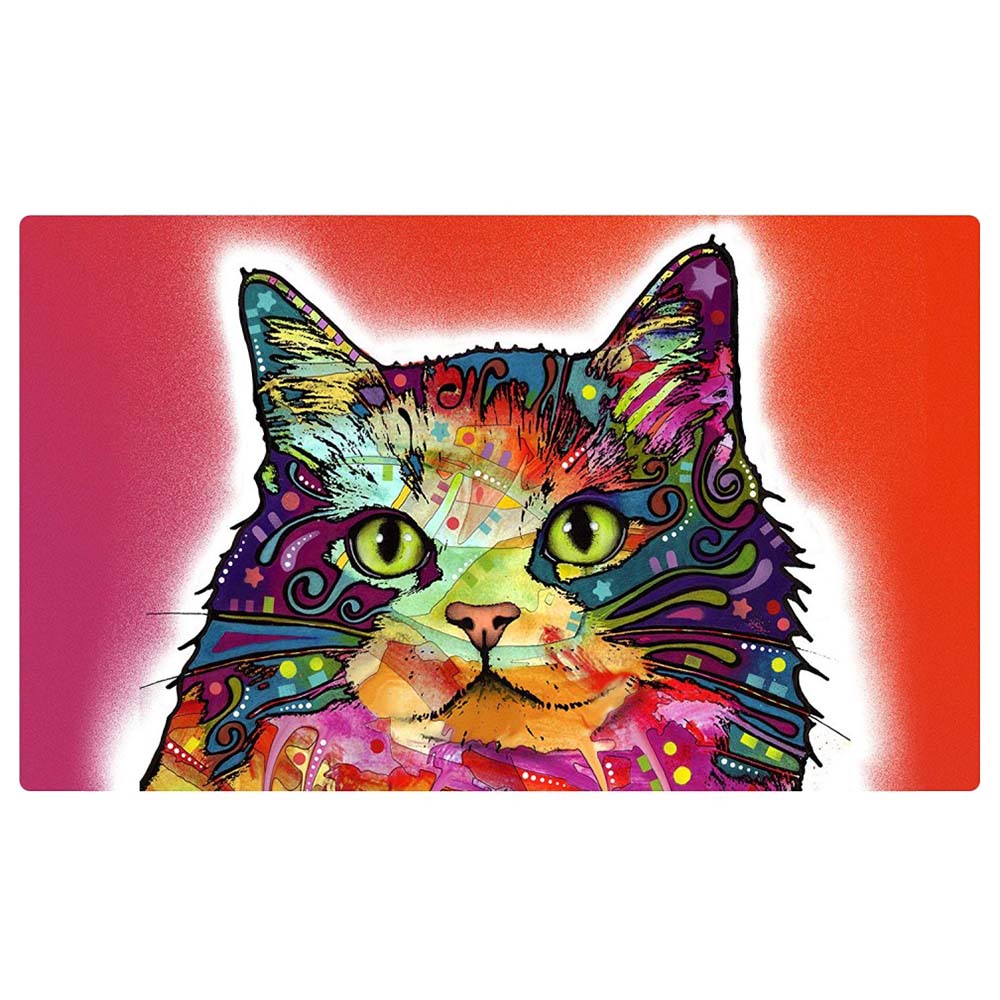 Drymate - Mat For Cats Tan Swirl Fish Kitty