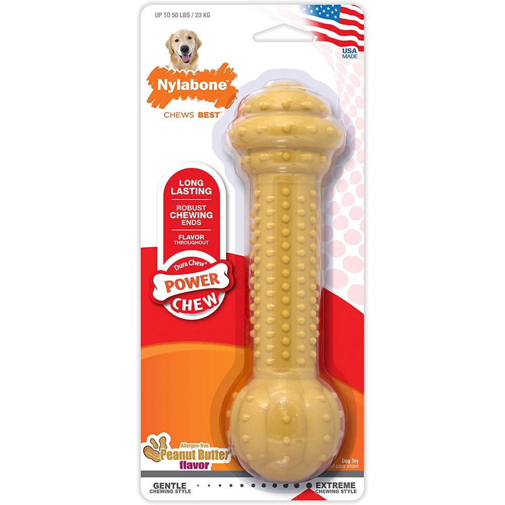 Nylabone dura sales chew barbell