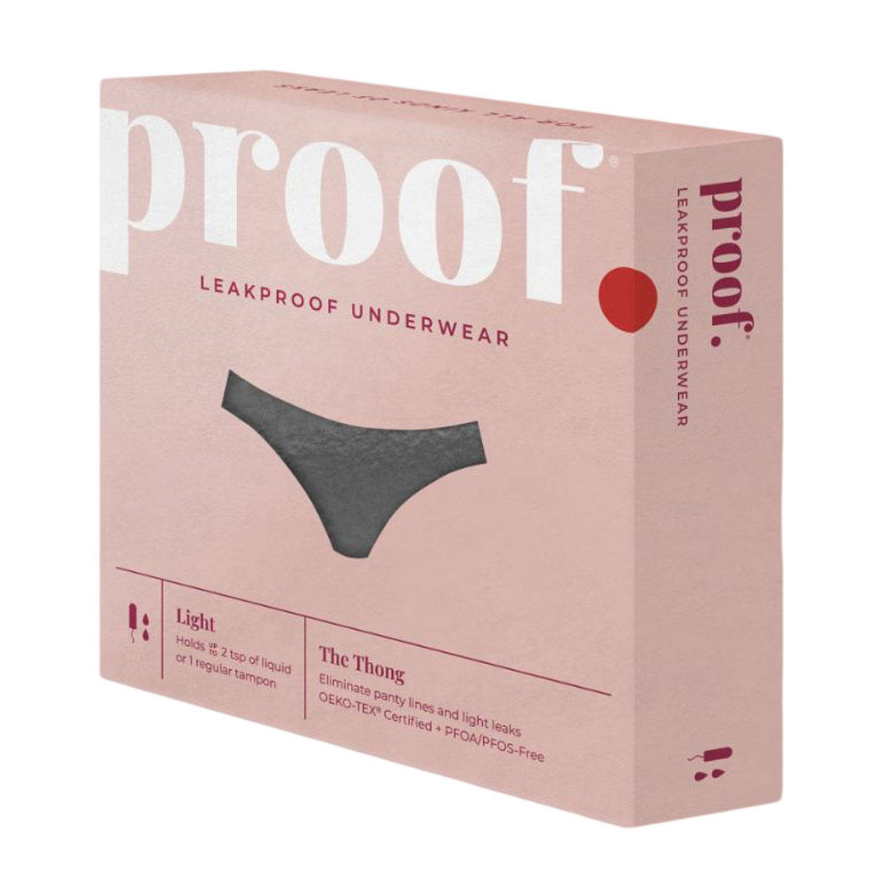 Proof - Leak Proof Thong - Black  Buy at Best Price from Mumzworld