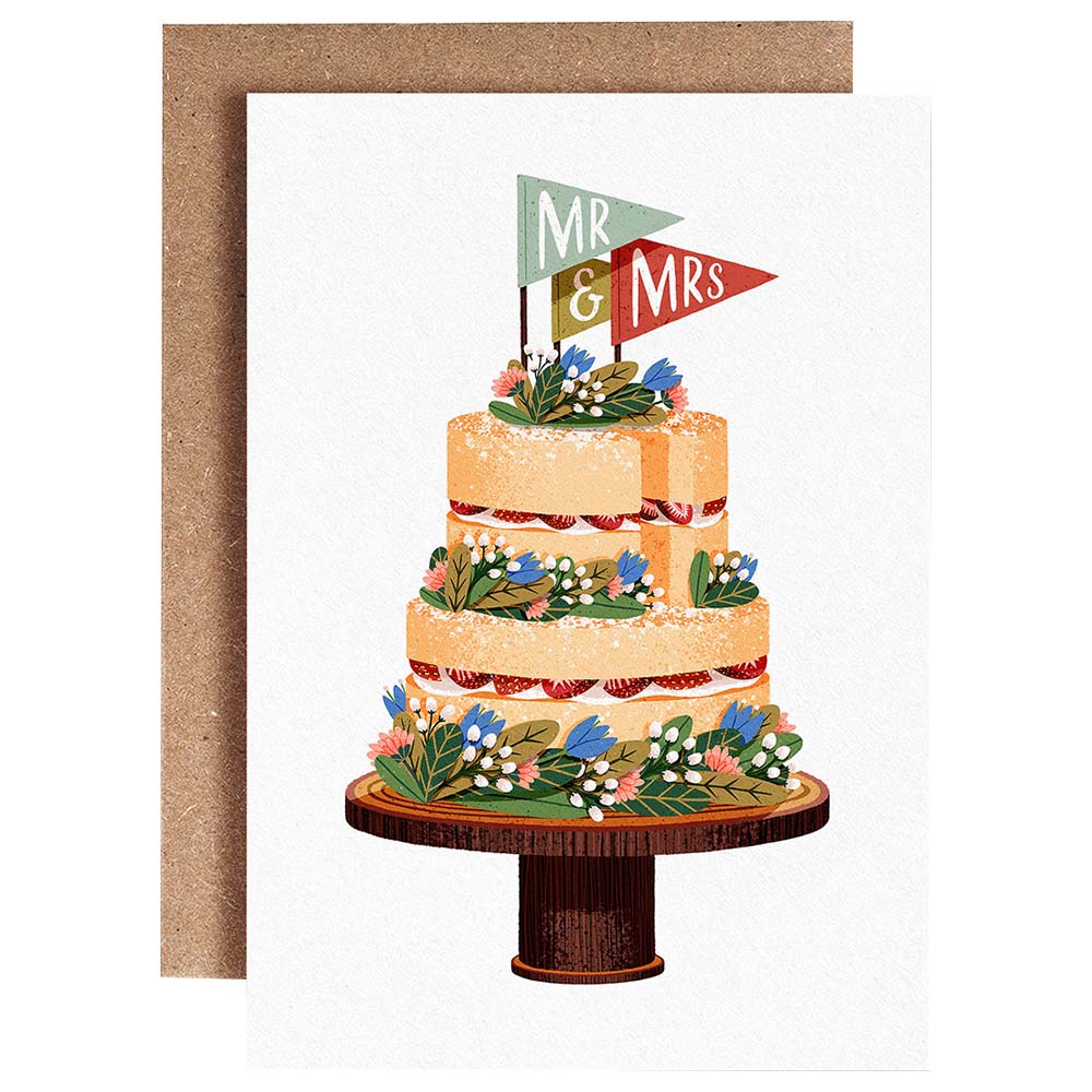 Folio - Wedding Cake Card