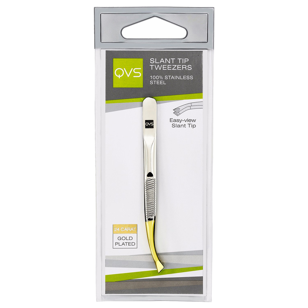 QVS - Slant Tip Tweezer - Easy View | Buy at Best Price from Mumzworld