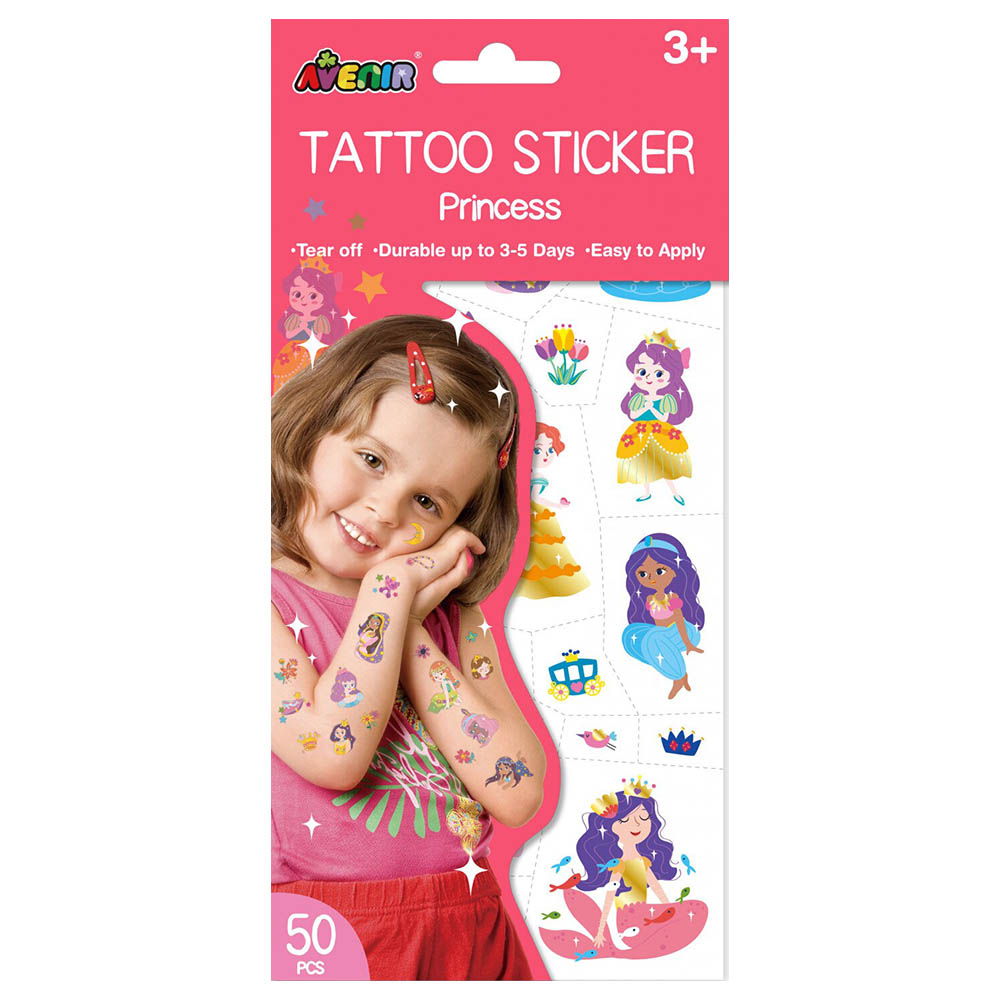 1pc Women Girl Princess Waterproof Temporary Tattoos Fake Stickers Cool Art  Big Sexy Transfer Tribal Washable Mohican - Temporary Tattoos - AliExpress