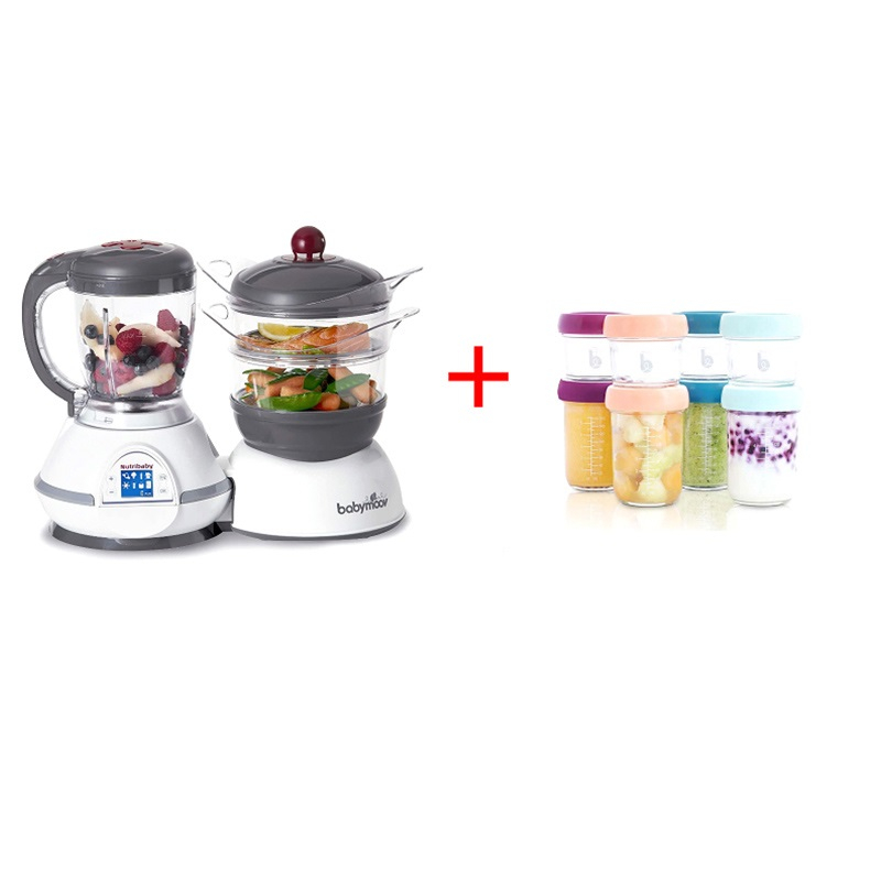 Babymoov Nutribaby Food Processor/Steamer/Blender & Glass bowl Multiset  (X8)
