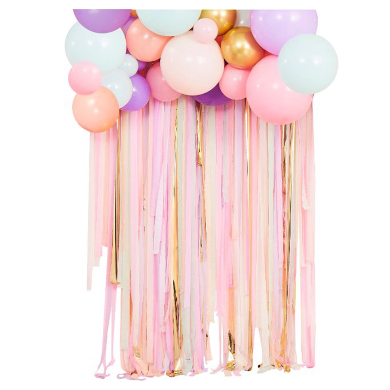 Ginger Ray - Pastel Streamer and Balloon Backdrop