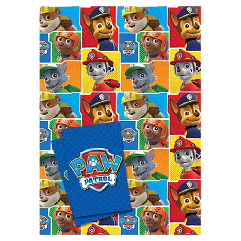 Party Camel - Paw Patrol Wrapping Paper - 2pcs