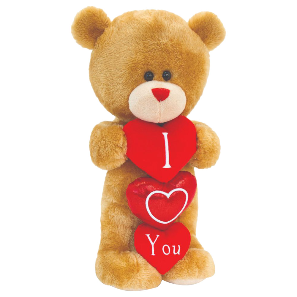 Keel Toys Standing Pipp The Bear With Heart & Stand 30cm Buy at