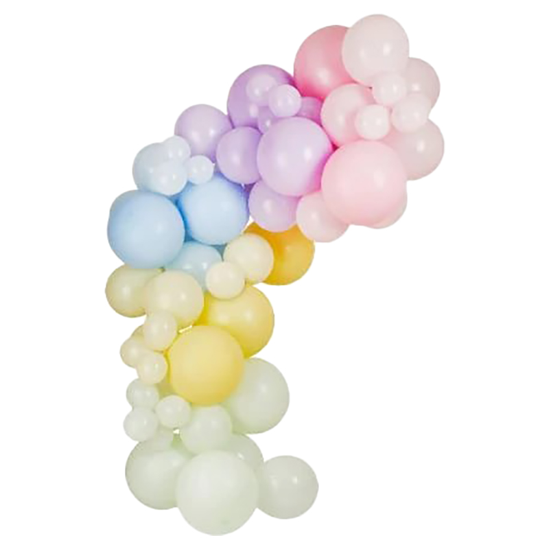 Ginger Ray - Pastel Streamer and Balloon Backdrop