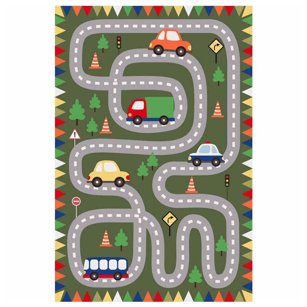 Race Track Maze Rug