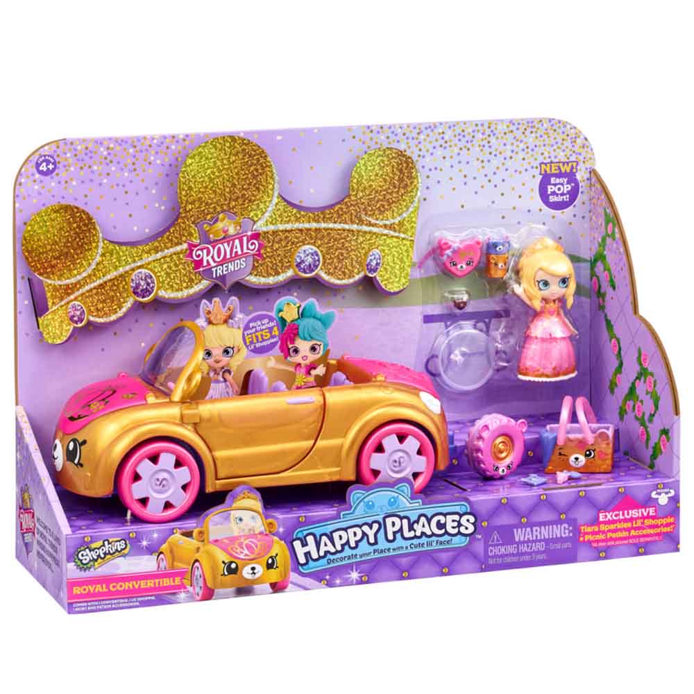 Shopkins Happy Places Royal Trends Royal Convertible Vehicle Playset