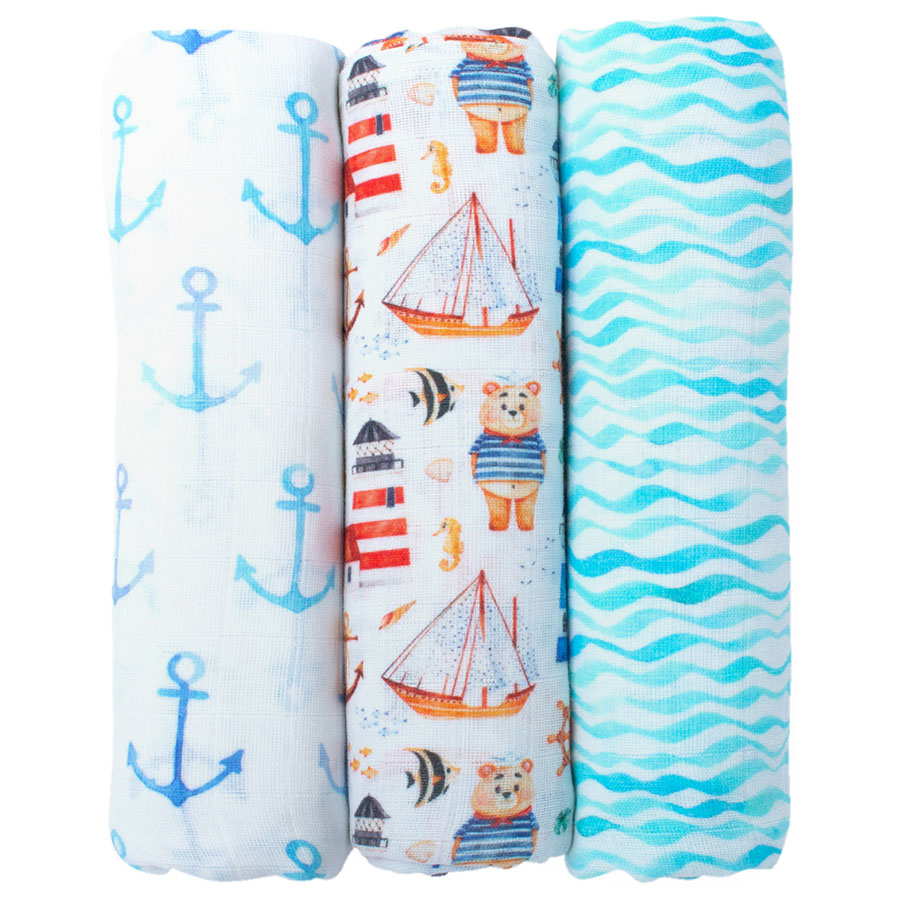 Nautical best sale receiving blankets