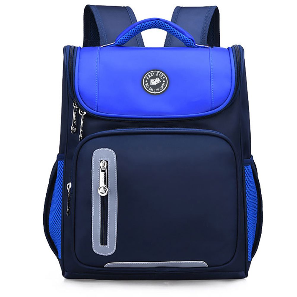 Eazy Kids - Ergonomic School Bag - Blue - 15 Inch