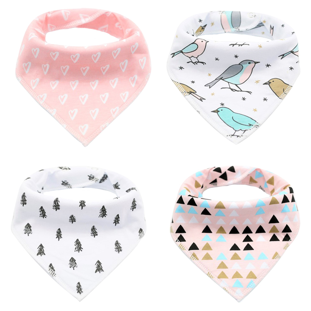 Little Story Bandana Drool Bibs Pack of 4 - Bird | Buy at Best Price ...