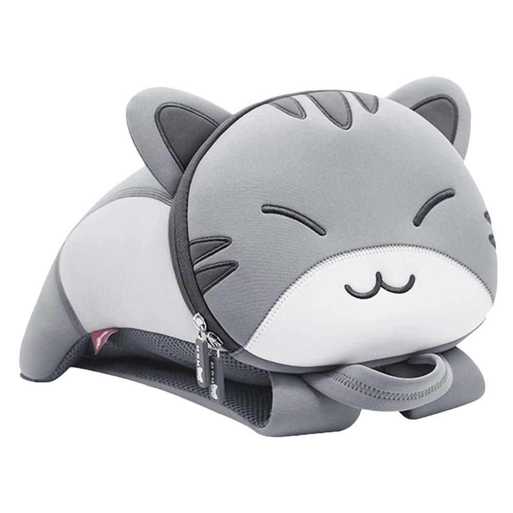 Nohoo Jungle 3D Cat Backpack Grey 10 Inch