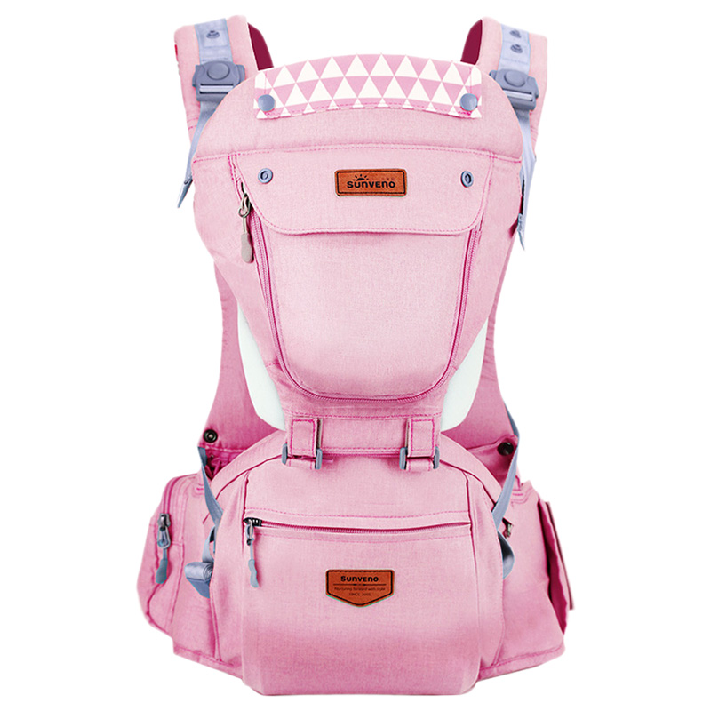 Sunveno Kangaroo Style Ergonomic Baby Carrier Pink