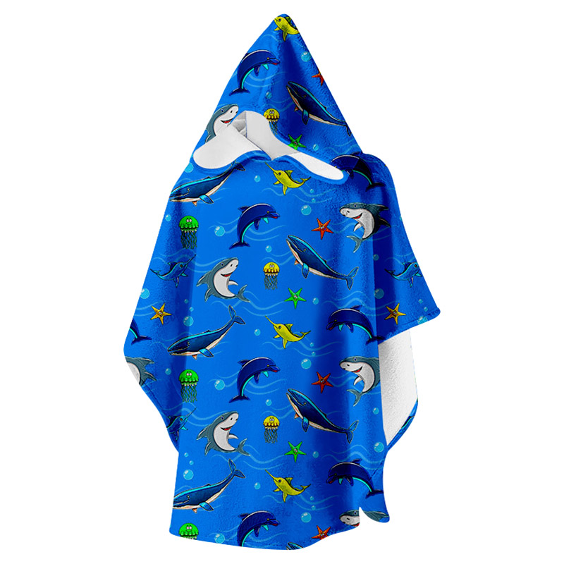 Slipstop - Olympos Junior Poncho Towel - Blue