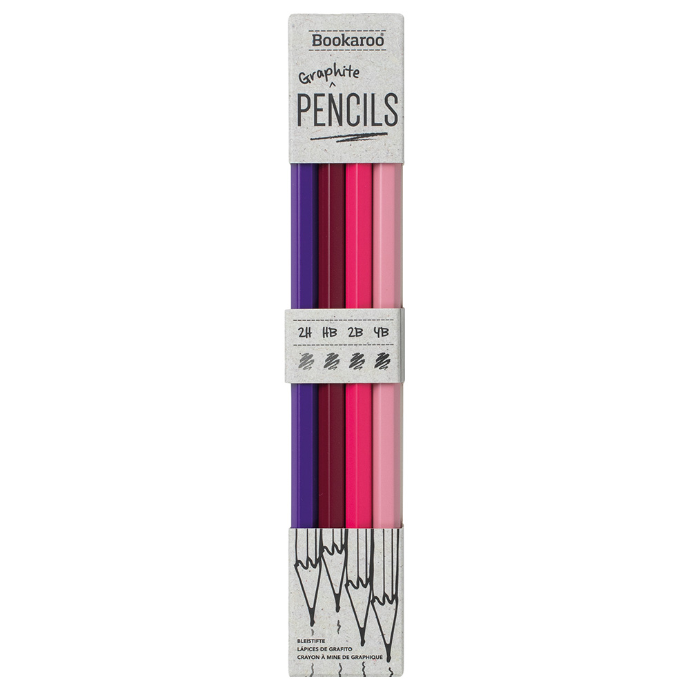 If - Bookaroo Graphite Pencils - Gold