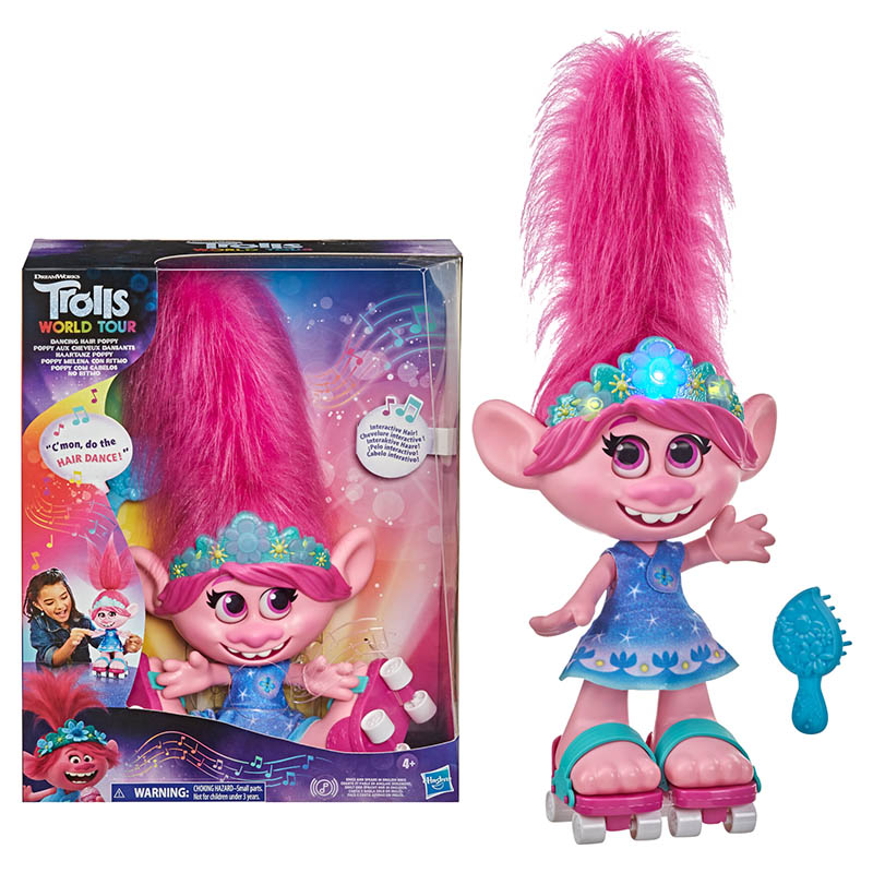 Hasbro - Dreamworks Trolls Dancing Hair Poppy Singing Doll | Buy at ...